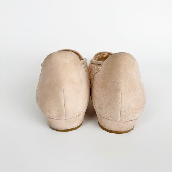 Ron White Helene Embroidered Lace Flats Vintage Inspired Retro Wedding Bridal - Picture 6 of 9